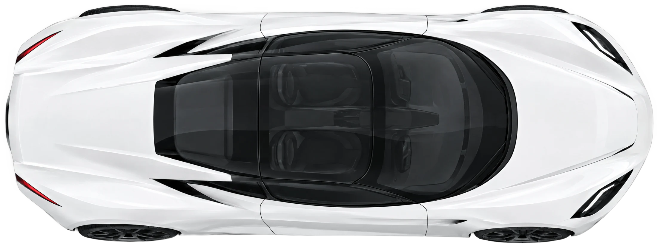 Roadster seen from above